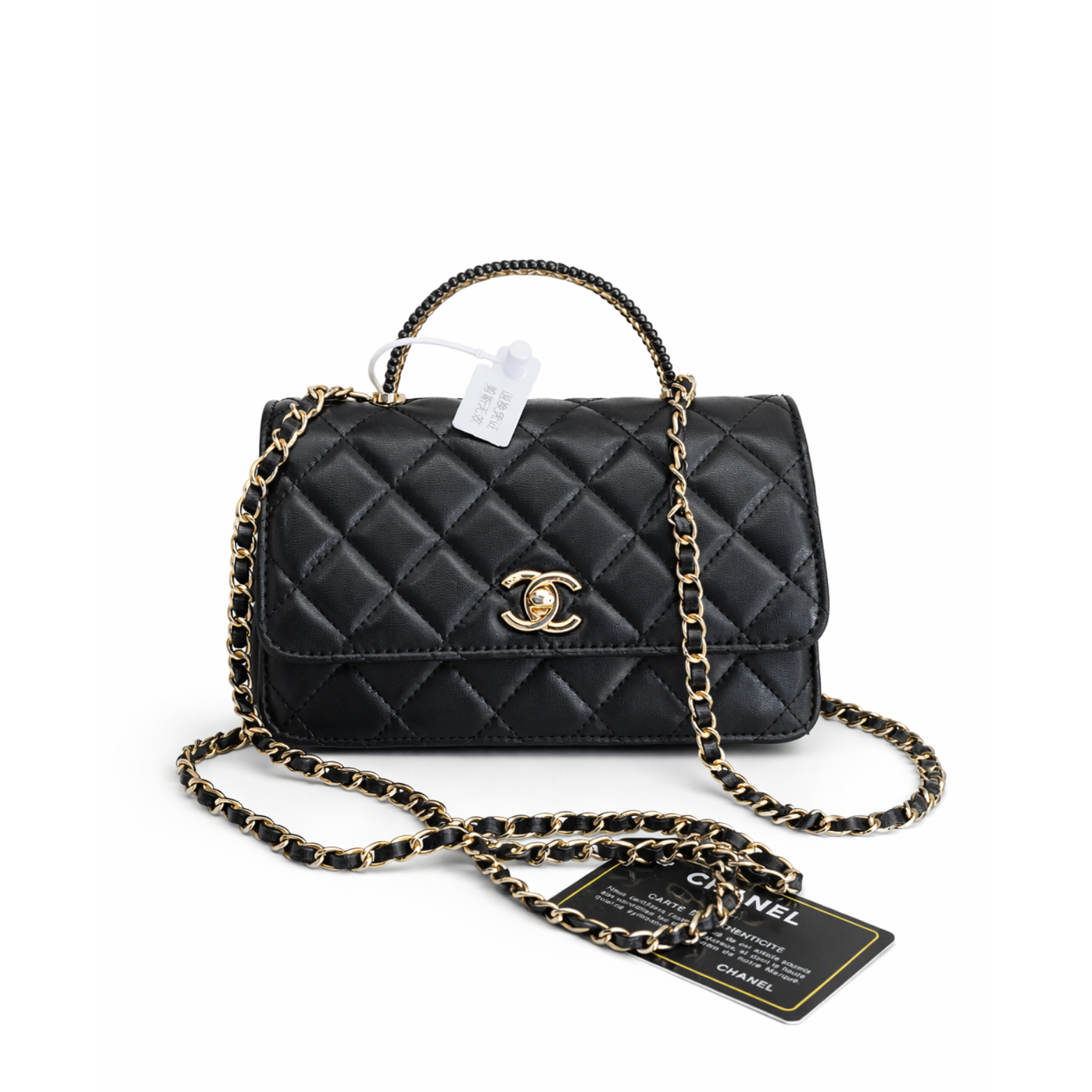 CHANEL TOP HANDLE FLAP BAG