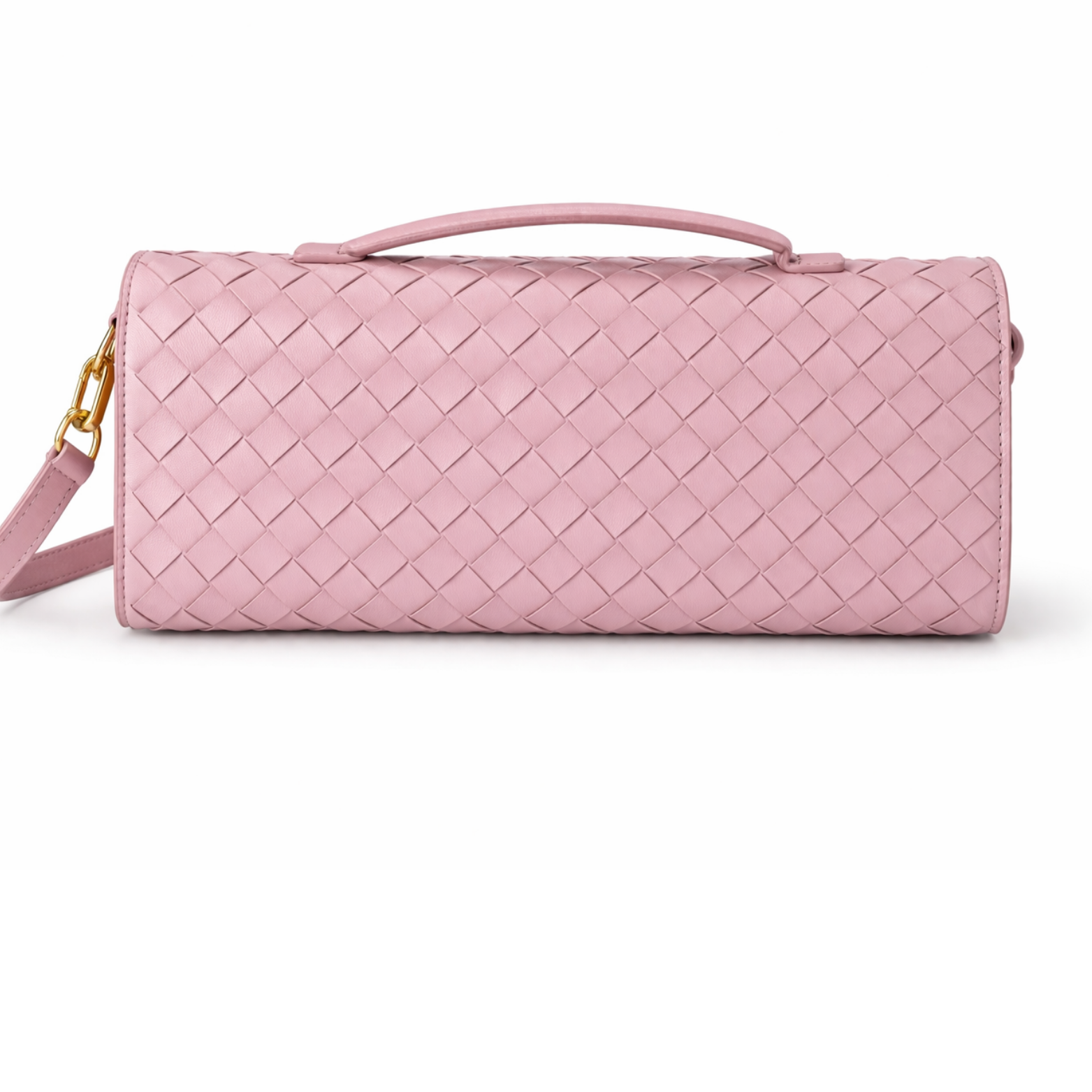 BOTTEGA VENETA INTRECCIATO PINK CLUTCH